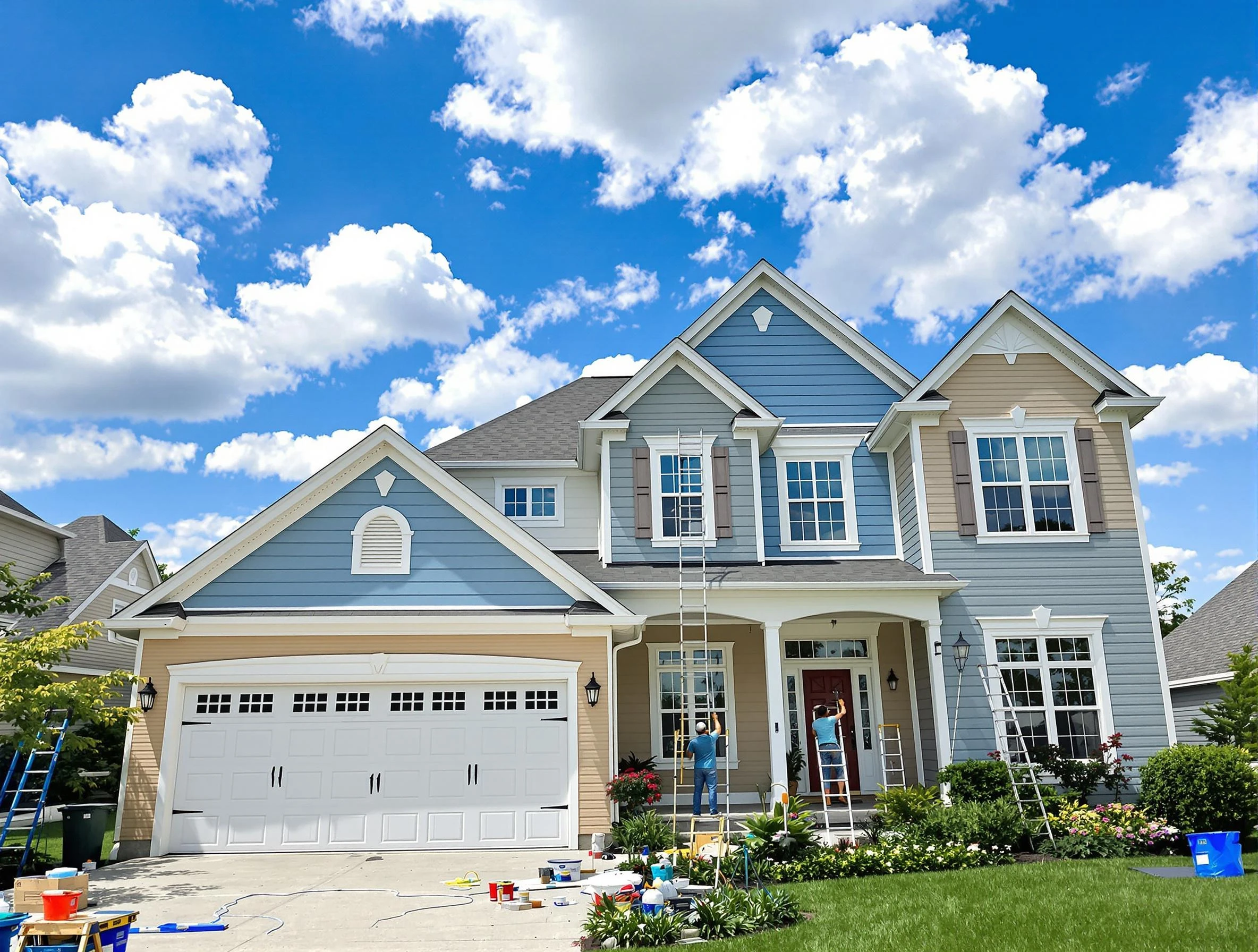 Professional house painting by Wickliffe House Painters experts in Wickliffe, OH